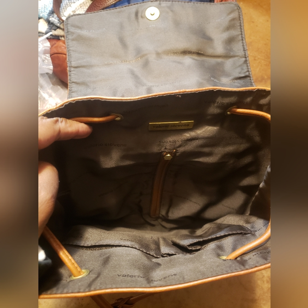 Brown Leather Backpack - image 5